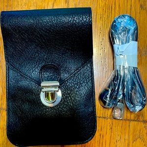Cross body phone / wallet with touch screen